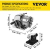 image:imageVevor 5Inch 3 Jaw Chuck Dividing Head Set Precision Semi Universal Dividing Head for Milling Machine Rotary Table Tailstock Milling SetDividing Head