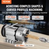 image:imageVevor 5Inch 3 Jaw Chuck Dividing Head Set Precision Semi Universal Dividing Head for Milling Machine Rotary Table Tailstock Milling SetK11100mm