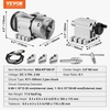 image:imageVevor 5Inch 3 Jaw Chuck Dividing Head Set Precision Semi Universal Dividing Head for Milling Machine Rotary Table Tailstock Milling SetK11100mm