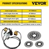 image:imageVevor Go Kart Brake Master Cylinder Kit Go Kart Hydraulic Brake Kit Universal Go Karts Brake Kit Kandi Complete Including Master Cylinder Hose Caliper Pad for 150cc  Automotive