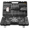 image:imageTap and Die Set 116Piece Include Metric and SAE Size Bearing Steel Taps and Dies Essential Threading Tool for Cutting External Internal Threads with Complete Accessories and Storage Case116pcs