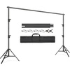 image:imageVEVOR 115 x 96 ft Heavy Duty Backdrop Stand Height Adjustable Photography Backdrop Stand Background Support System with 6 Clamps and A Carry Bag for Party Wedding Display Photo10 x 12 Ft