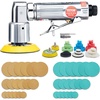 image:imageVEVOR 123 Inch Random Orbital Air Sander HighSpeed 15000RPM Mini Pneumatic Sander for Auto Body Work 58PCS Air Powered Sander Kit with Sandpapers Wool Pad Wavy Sponges