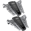 image:imageVEVOR 24piece Ratcheting Wrench Set with 180 Flex Head AntiSlip Tooth Combination Wrench Sets with Organizer Box Metric 819mm amp SAE 1434 Black Electrophoretic CoatingSilver 30pcs