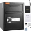 image:imageVEVOR 25 Cub Depository Safe Deposit Safe with Drop Slot Electronic Code Lock and 2 Emergency Keys 2027 x 1397 x 1397 Business Drop Slot Safe for Cash Mail in Home Hotel Office12 x 14 x 18