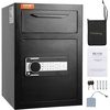 image:imageVEVOR 25 Cub Depository Safe Deposit Safe with Drop Slot Electronic Code Lock and 2 Emergency Keys 2027 x 1397 x 1397 Business Drop Slot Safe for Cash Mail in Home Hotel Office14 x 14 x 20