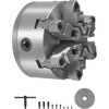 image:imageVEVOR 3Jaw Lathe Chuck 8 Inch 200 mm SelfCentering Chuck with 2 14 in8 Threaded Backing Plate 016787 in 4200 mm Clamping Range with Twrench Screws HT300 Material for Wood Metal Lathe6 inches