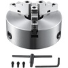 image:imageVEVOR 3Jaw Lathe Chuck 8 SelfCentering Lathe Chuck 0168 in4200 mm Clamping Range with Tkey Fixing Screws Hexagon Wrench for Lathe 3D Printer Machining Center Milling Drilling Machine8 In