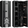 image:imageVEVOR 4 Gun Safe Long Gun Cabinet for Rifles and Pistols Quick Access Rifle Safe with 3 Ammo Slots and 2 Adjustable Racks Large Digital Cabinet with Key and Password LockAssembly Required