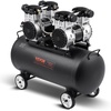 image:imageVEVOR Air Compressor 20 Gallon Steel Tank 4HP 106 CFM90 PSI Oil Free Air Compressor amp Max 125PSI Pressure 78dB Ultra Quiet Compressor for Auto Repair Tire Inflation Spray Painting 220V 60Hz20 Gallon