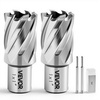 image:imageVEVOR Annular Cutter Set 13 pcs Weldon Shank Mag Drill Bits 1 Cutting Depth 716 to 1116 Cutting Diameter M2AL HSS 2 Pilot Pins Hex Wrench and Portable Case for Using with Magnetic Drills1  1