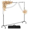 image:imageVEVOR Backdrop Stand 85 x 10 ft Adjustable Photo Backdrop Stand Kit Portable Background with 7 Crossbars Heavy Duty Projector Screen for Wedding Photo Video Studio amp Party7 x 10 Ft