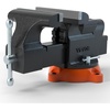 image:imageVEVOR Bench Vise 5 Jaw Width 5 Max Jaw Opening Multipurpose Vise with 360 Swivel Locking Base 28 Throat Depth Heavy Duty Ductile Iron Workbench Vise with Anvil for Clamping Round Pipes6inch