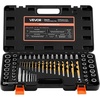 image:imageVEVOR Bolt Extractor Kit 65 Pieces Easy Out Screw Extractor Set Lug Nut Removal Tool with Left Hand Drill Bit Set for Removing Damaged Frozen Broken Rusted RoundedOff Bolts Nuts amp Screws65 PCS