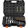 image:imageVEVOR Bolt Extractor Kit 65 Pieces Easy Out Screw Extractor Set Lug Nut Removal Tool with Left Hand Drill Bit Set for Removing Damaged Frozen Broken Rusted RoundedOff Bolts Nuts amp Screws63 PCS