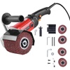 image:imageVEVOR Burnishing Polishing Machine 1200W 6 Variable Speed Surface Conditioning Tool Handheld Electric Metal Burnishing Machine with 4 Fiber Polishing Wheels for Stainless Steel NonFerrous MetalsGX5088
