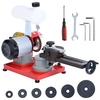image:imageVEVOR Circular Saw Blade Sharpener 370W Rotary Angle Mill Grinder with Water Tank Water Injection Grinding Sharpening Machine amp 6 Saw Centerings 5inch Grinding Wheel for Carbide Tipped Saw BladesWater Grind