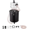image:imageVEVOR Cyclone Dust Separator with Metal Tank 4 Retrofit Cyclone Separator for Dust Collectors ABS Material With 2 Hole OD Connector amp Hose for WetDry Shop Vacuums Fits 1321 Gallon Tankw 1321 Gallon Metal Tank
