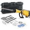 image:imageVEVOR Demolition Jack Hammer 2200W Electric Jackhammer Concrete Breaker  For Concrete Demolition 1350 BPM 360 Rotary Handle Heavy Duty Portable with 4pcs Chisels Bit and Storage Case BlackYellow