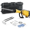 image:imageVEVOR Demolition Jack Hammer MAX 2200W Electric Jackhammer Heavy Duty 1350 BPM Concrete Breaker 2pcs Chisels Bit Chipping with Case Black  Concrete Breaker 1350 BPM 360 Rotary Handle Efficient Cooling System HighStrength Alloy Chuck Includes Case BlackYellow