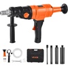 image:imageVEVOR Diamond Core Drilling Machine 8 in Drilling Diameter Handheld Dry and Wet Concrete Core Drill Rig with 4 Drill Bits 10752300 RPM 2Speed UNC1 147 Thread for Concrete Brick Stone 1800W8in Core Drill  4 Bits Set