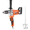 image:imageVEVOR Drill Mixer 58 inch Corded Electric Drill Mixer Set 0750RPM 563A Mixing Drills Mixing Drills Machine with DHandle for Drilling amp Blending Handheld Cement Mixers for Fodder Paint Cement58inch  1200W
