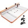 image:imageVEVOR Drill Press Table 2363 x 1173 in Worktable with an Adjustable Fence and Stop Block Highly Compatible TSlots MDF Tabletop BuiltIn Scale Support Multiple Clamps Vises for Drill Presses