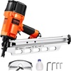 image:imageVEVOR Framing Nailer 80120PSI Air Nail Gun 2 to 312 21 Degree Full Round Head Pneumatic Framing Nailer with ToolLess Depth Adjustment amp Dual Trigger Modes Ideal for Framing Decking Flooring