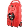 image:imageVEVOR Fuel Caddy 32 Gallon Fuel Transfer Caddy Tank OnWheels with 12V DC Transfer Pump Gasoline Diesel Fuel Caddy with 82 ft Hose Flow Rate 7Lmin for Trucks Boats Lawn MowersElectric