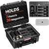 image:imageVEVOR Hard Pistol Case Holds Multiple Pistols amp Magazine Hard Gun Case with PreCut XPE Foam Lining Waterproof Firearm Travel Case with Handle for Gun Lenses Camera Gear TSA Compliant7 Pistols  39 Magazine