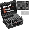 image:imageVEVOR Hard Pistol Case Holds Multiple Pistols amp Magazine Hard Gun Case with PreCut XPE Foam Lining Waterproof Firearm Travel Case with Handle for Gun Lenses Camera Gear TSA Compliant8 Pistols  28 Magazine