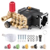 image:imageVEVOR Horizontal Triplex Pressure Washer Pump 34 Shaft 3300 PSI 30 GPM Replacement Power Washer Pumps Kit Parts Washer Pump Compatible with Simpson MorFlex Models 40224 40225 40226 etc  Replacement Kit 3300 PSI 30 GPM Brass with Hardware Compatible with Simpson MorFlex Models 40224 40225 40226 etc3300 PSI 5 Nozzles
