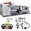 image:imageVEVOR Metal Lathe 83 x 295 Benchtop Metal Lathe 02500 RPM Continuously Variable Speed 750W Brushless Motor Metal Gears with LCD Display Metal Lathe Machine83 295