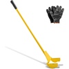image:imageVEVOR Pallet Buster Tool with 41 Carbon Steel Handle Heavy Duty Wrecking Pry Bar Articulating Head Deck Board Removal Tool for NonDamaging Wooden Pallet amp Deck Removal41 Long Handle