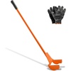 image:imageVEVOR Pallet Buster Tool with 41 Carbon Steel Handle Heavy Duty Wrecking Pry Bar Articulating Head Deck Board Removal Tool for NonDamaging Wooden Pallet amp Deck Removal45 Long Handle