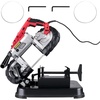 image:imageVEVOR Portable Band Saw 110V Removable Alloy Steel Base 5 Inch Cutting Capacity Hand held Variable Speed Portable Bandsaw 10Amp Motor Deep Cut Band saw for Metal Woodwith Base