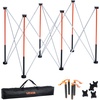 image:imageVEVOR Portable Folding Workstand 802 x 412 ft Collapsible Workbench 6000 lbs Weight Capacity No Assembly Foldable Work Stand with Storage Bag Table Top NOT Included for Garage Workshop OutdoorL4ftW2ftH36inch
