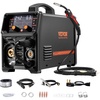 image:imageVEVOR Pro MIG Welder 250A Pluse Mig Welding Machine 5in1 Synergic Welder Machine MIG PluseGas MIGFlux Core MIGStickLift TIG 110V220V Dual Voltage Aluminum Mig Welder with LCD Screen Display169 x 71 x 126 in