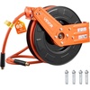 image:imageVEVOR Retractable Air Hose Reel 12 Inch x 50 FT Rubber Air Hose Max 300PSI Auto Rewind AirCompressor Hoses Reel with 5 ft Lead in CeilingWall Mount for Garage Workshops12IN x 65FT