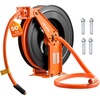 image:imageVEVOR Retractable Air Hose Reel 38 Inch x 50 FT Rubber Air Hose Max 300PSI Auto Rewind AirCompressor Hoses Reel with 5 ft Lead in CeilingWall Mount Heavy Duty Steel Double Arm34IN x 50FT
