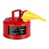 image:imageVEVOR Safety Gas Can 25 Gallon Type I Red Safety Can for Liquid Material with Stainless Steel Flame Arrester SelfClosing Lid amp PE Funnel Carbon Steel Flammable Saving with Handle