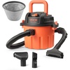 image:imageVEVOR Shop Vac 58 Gallon Wet Dry Shop Vacuum 4 Peak HP with OneButton SelfCleaning DualFilter 900W Input Power 125in x 7ft Hose 98ft Cord Metal Tank for Jobsite Workshop Garage HomePlastic