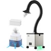 image:imageVEVOR Solder Fume Extractor 40W Brushless Soldering Smoke Absorber with 2Stage Filters amp Adjustable Airflow 80 mh Strong Suction Compact Desktop Smoke Extractor for Soldering DIY Welding200mh 3Stg Filter