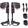image:imageVEVOR Tree Climbing Spikes 1 Pair HeightAdjustable Climbing Spurs 350lbs Load Capacity Tree Climbing Gear with Straps Arborist Equipment for Climbers Hunting Fruit PickingBrown Basic