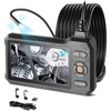 image:imageVEVOR Triple Lens Endoscope Camera 45 IPS Screen Borescope Inspection Camera with 1080P Lens 10 Adjustable Light 2860 mAh Battery Waterproof amp Oilproof Endoscope for Auto Wall Drain InspectionTripleView