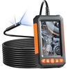 image:imageVEVOR Triple Lens Endoscope Camera 45 IPS Screen Borescope Inspection Camera with 1080P Lens 10 Adjustable Light 2860 mAh Battery Waterproof amp Oilproof Endoscope for Auto Wall Drain InspectionDualView