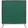 image:imageVEVOR Welding Screen with Frame 6 x 8 Welding Curtain Screen FlameResistant Vinyl Welding Protection Screen on 4 Swivel Wheels 2 Lockable Moveable amp Professional for WorkshopIndustrial RedGreen
