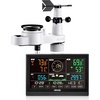 image:imageVEVOR YT60234 WiFi Weather Station 7in1 Weather Stations WiFi Indoor Outdoor 75 Color Display for Weather Forecast Temperature Humidity UV Air Pressure Wind SpeedampDirection Rain Alarm5in1 Wireless Weather Station