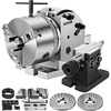 image:imageVevor 5Inch 3 Jaw Chuck Dividing Head Set Precision Semi Universal Dividing Head for Milling Machine Rotary Table Tailstock Milling SetDividing Head