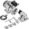 image:imageVevor 5Inch 3 Jaw Chuck Dividing Head Set Precision Semi Universal Dividing Head for Milling Machine Rotary Table Tailstock Milling SetK11100mm